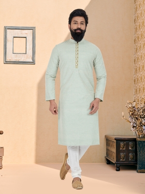 Designer Function Wear Heavy Kurta Pajama 1