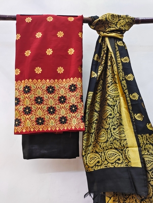 Maroon Banarasi Banarasi Salwar 3