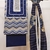 Navy-blue printed cotton salwar
