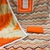 Orange printed cotton salwar