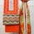 Orange printed cotton salwar