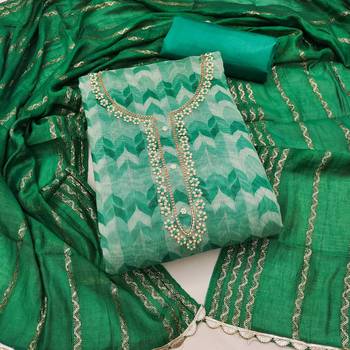Green Printed Chanderi Salwar 2