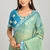 Brasso Fabric Saree with Heavy Embroidery Sequins Work Lace With Sequins work Blouse