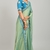Brasso Fabric Saree with Heavy Embroidery Sequins Work Lace With Sequins work Blouse