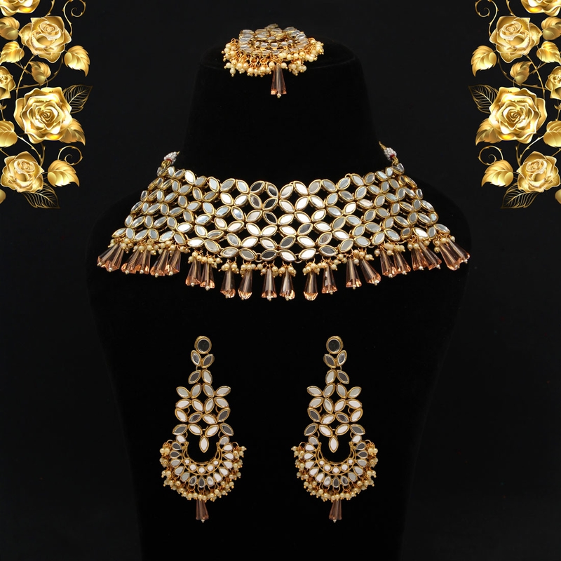 Orange necklace-sets