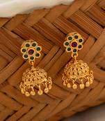 Gold Multicolor 1 Pair of Earrings