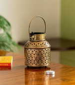 Trinity Craft Iron Antique Small Laalten Floral Tea Light Holder |Table Decor | Wall Decor | Table showpiece