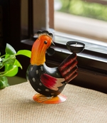 Trinity Craft Iron Homely Hen Tea Light Holder Cum Garden Showpiece | Table Decor | Wall Decor | Table Home Showpiece