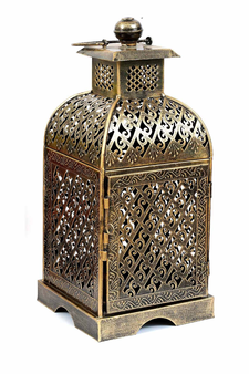 Trinity Craft Iron Mini Jaisalmeri Jazmin Mehrab Diya Candle Lantern T-Light Holder | Table Decor | Table Showpiece