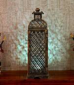 Trinity Craft Iron Big Jaisalmeri Jazmin Mehrab Diya Candle Lantern T-Light Holder | Table Decor | Table Showpiece