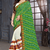 Green embroidered georgette saree with blouse