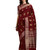 Maroon embroidered cotton silk saree with blouse