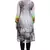 Grey Georgette Printed Kurti