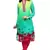Aqua Georgette Printed Kurti