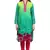 Aqua Georgette Printed Kurti
