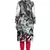 Grey Georgette Printed Full Sleeves Kurti