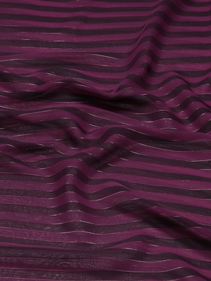 Purple plain silk saree with blouse 3