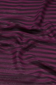 Purple plain silk saree with blouse