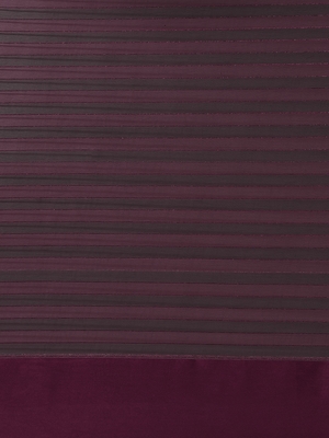 Purple plain silk saree with blouse 4