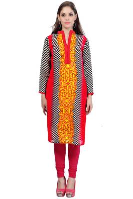Multi Colour Georgette Printed Kurti 2