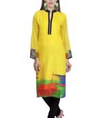 Yellow Georgette Kurti