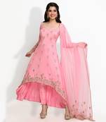 Pink Wildflowers Anarkali Set
