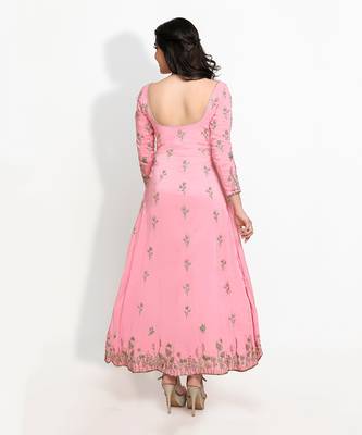 Pink Wildflowers Anarkali Set 3