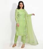 Green Daylily Kurta Set