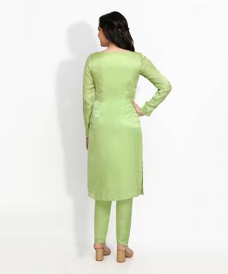 Green Daylily Kurta Set 3