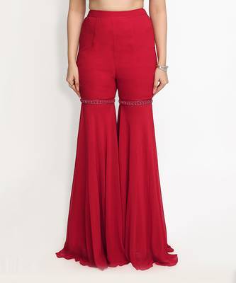 Red Amarylis Sharara Set 5