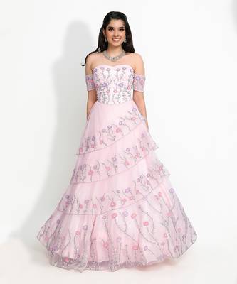 Pink Zinnia Blush Gown 1