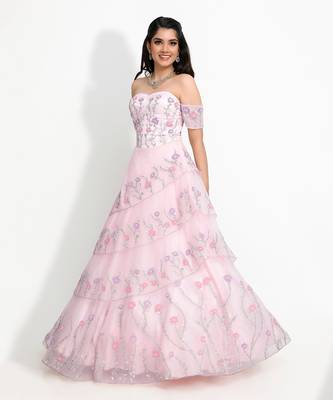 Pink Zinnia Blush Gown 2