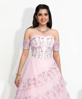 Pink Zinnia Blush Gown 4