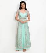 Green Enchanted Garden Palazzo Set