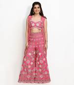 Pink Lovebirds Palazzo Set