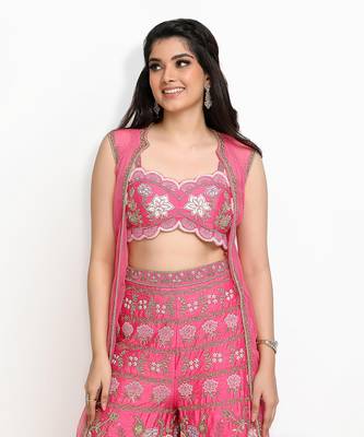 Pink Lovebirds Palazzo Set 2
