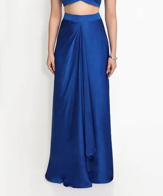Blue Divine Lotus Skirt Set 5