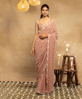 Pink Zoya Saree Set 1