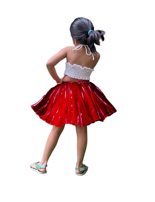 Aglare frock. Tutu skirt. Beautiful flower Top beautiful design Three line. Tutu skirt, layered Skirt and Top.Maroon 2
