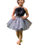 Aglare frock. Tutu skirt. Beautiful flower Top beautiful design Three line. Tutu skirt, layered Skirt and Top.Grey
