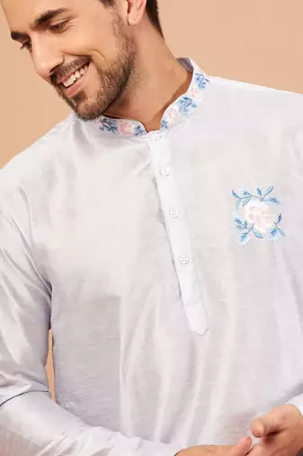 White Manatee Basik Kurta