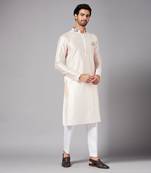 White Gajanan Basik Kurta