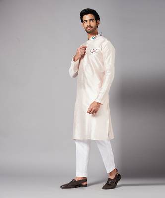 White Gajanan Basik Kurta 4