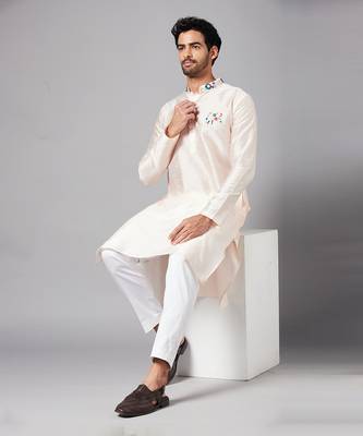 White Gajanan Basik Kurta 5