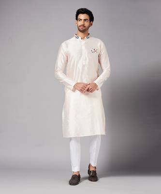 White Gajanan Basik Kurta 6