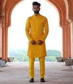 Avar Yellow Designer Kurta