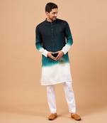 Navy Blue Leonine Kurta