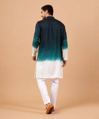 Navy Blue Leonine Kurta 2