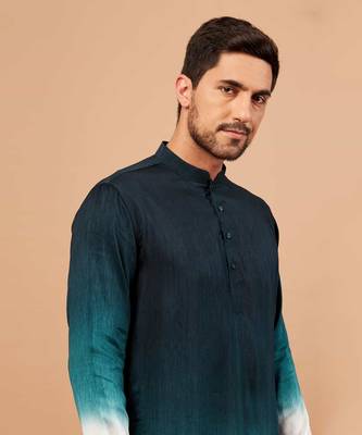 Navy Blue Leonine Kurta 4