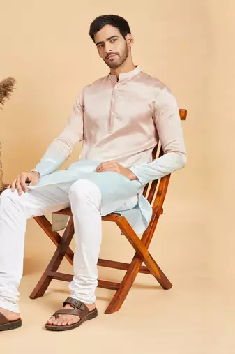 Peach Glidden Ombre Kurta